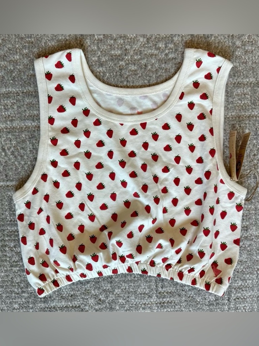NWT Girls Pink Chicken Organic Strawberry Tina Top size 10